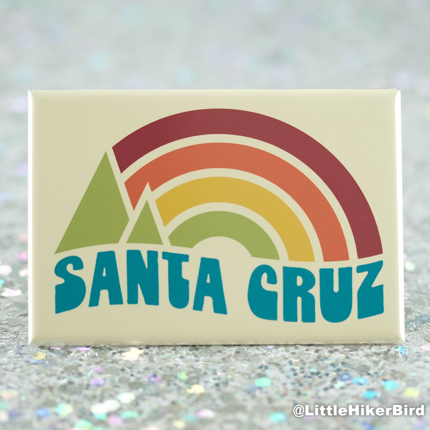 Santa Cruz Fridge Magnet - Vintage Sunset