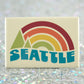 Seattle Fridge Magnet - Vintage Sunset