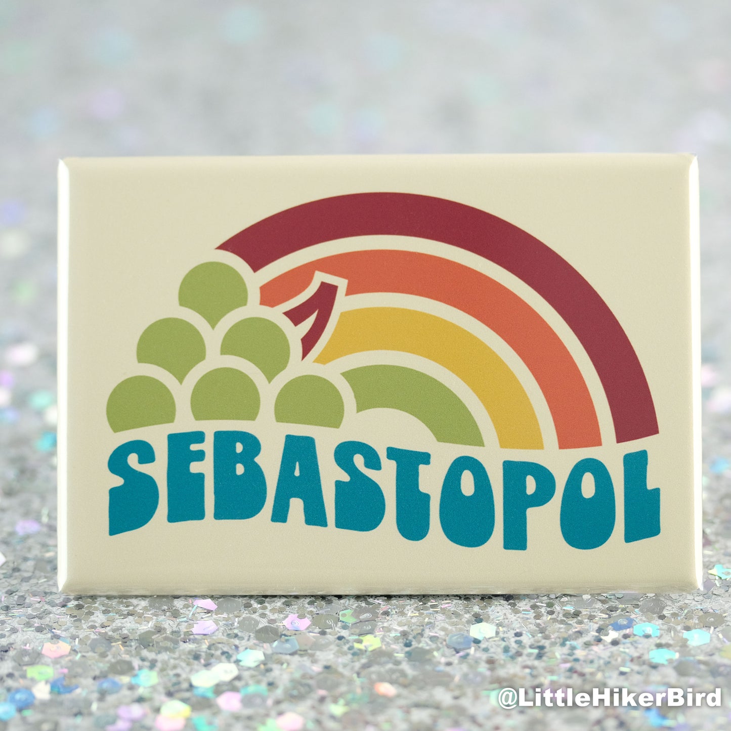 Sebastapol Fridge Magnet - Vintage Sunset Grapes