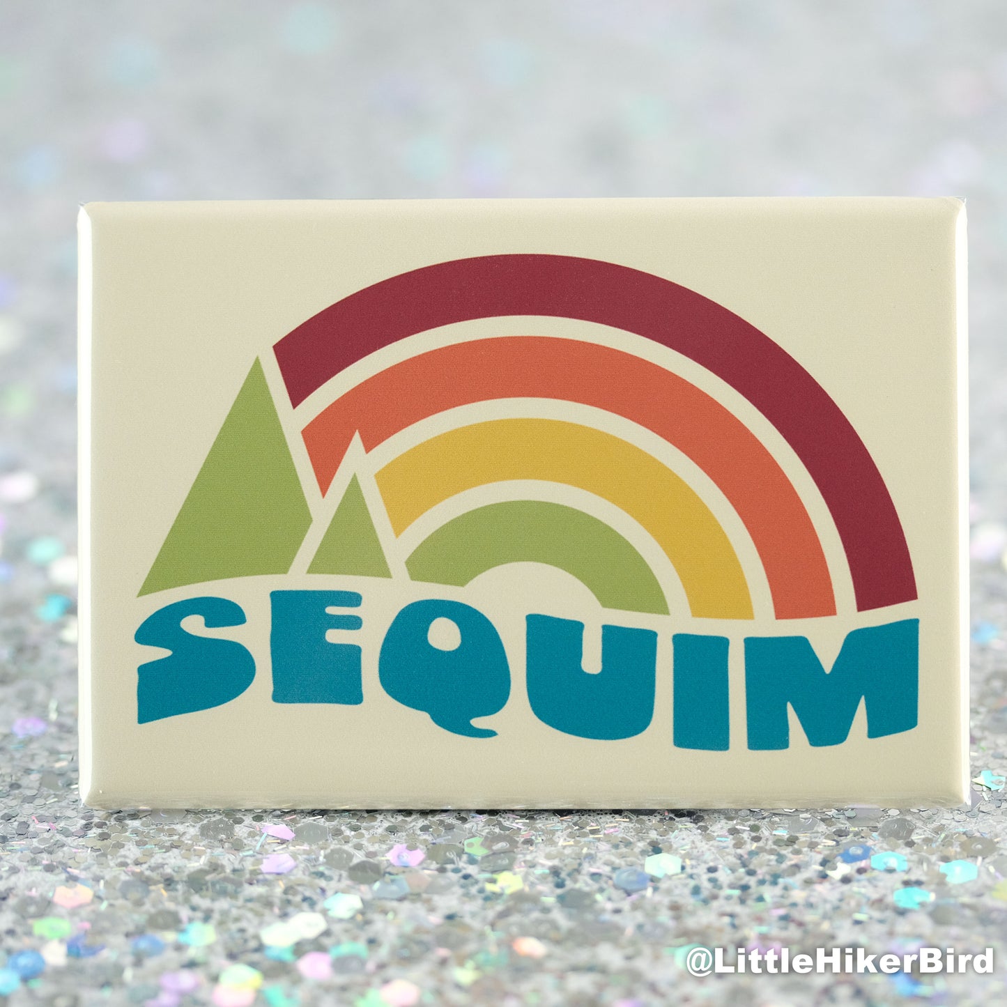 Sequim Fridge Magnet - Vintage Sunset