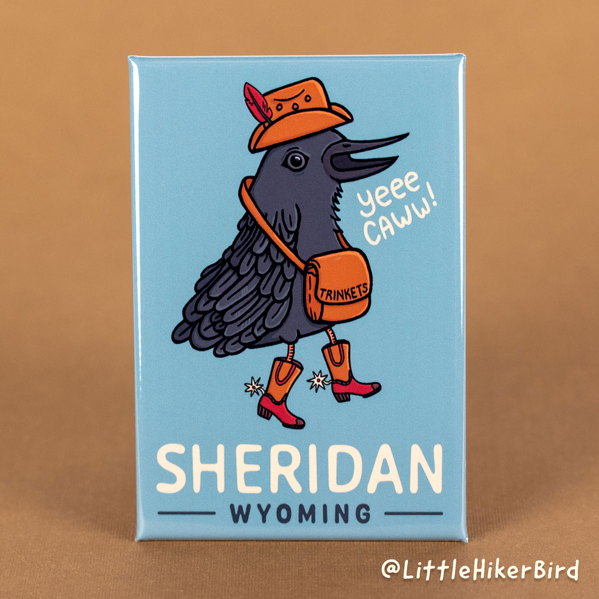 FRIDGE MAGNET - Sheridan, Wyoming - YeeCaw Bird