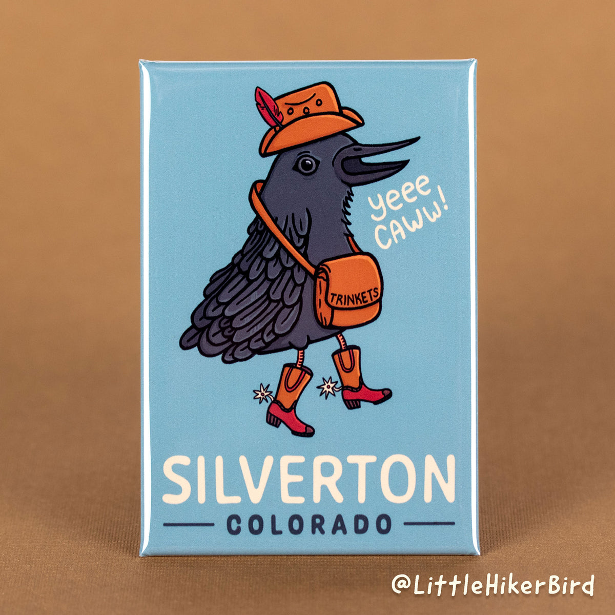 FRIDGE MAGNET - Silverton, Colorado - YeeCaw Bird