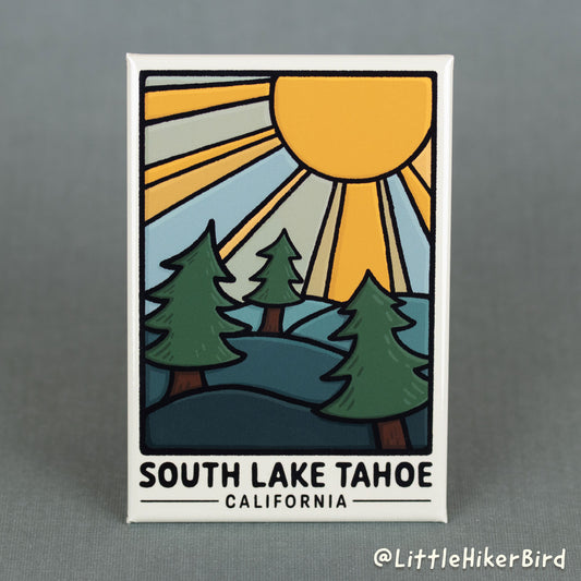 FRIDGE MAGNET - South Lake Tahoe, CA - Trees