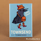 FRIDGE MAGNET - Townsend, Tennessee - YeeCaw Bird
