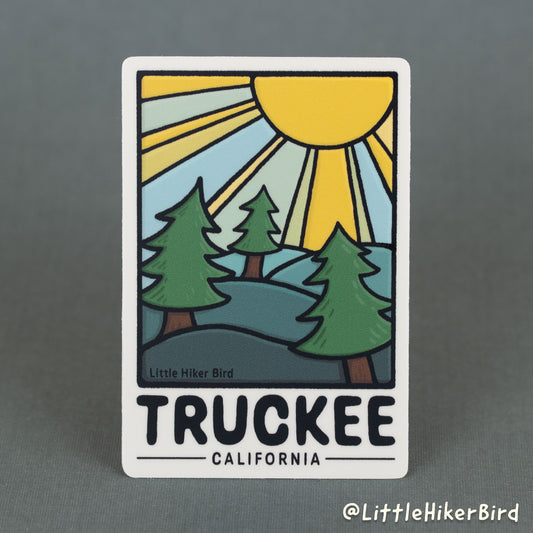 VINYL STICKER - Truckee, California - Trees