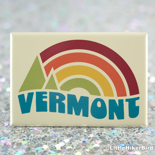 Vermont Fridge Magnet - Vintage Sunset