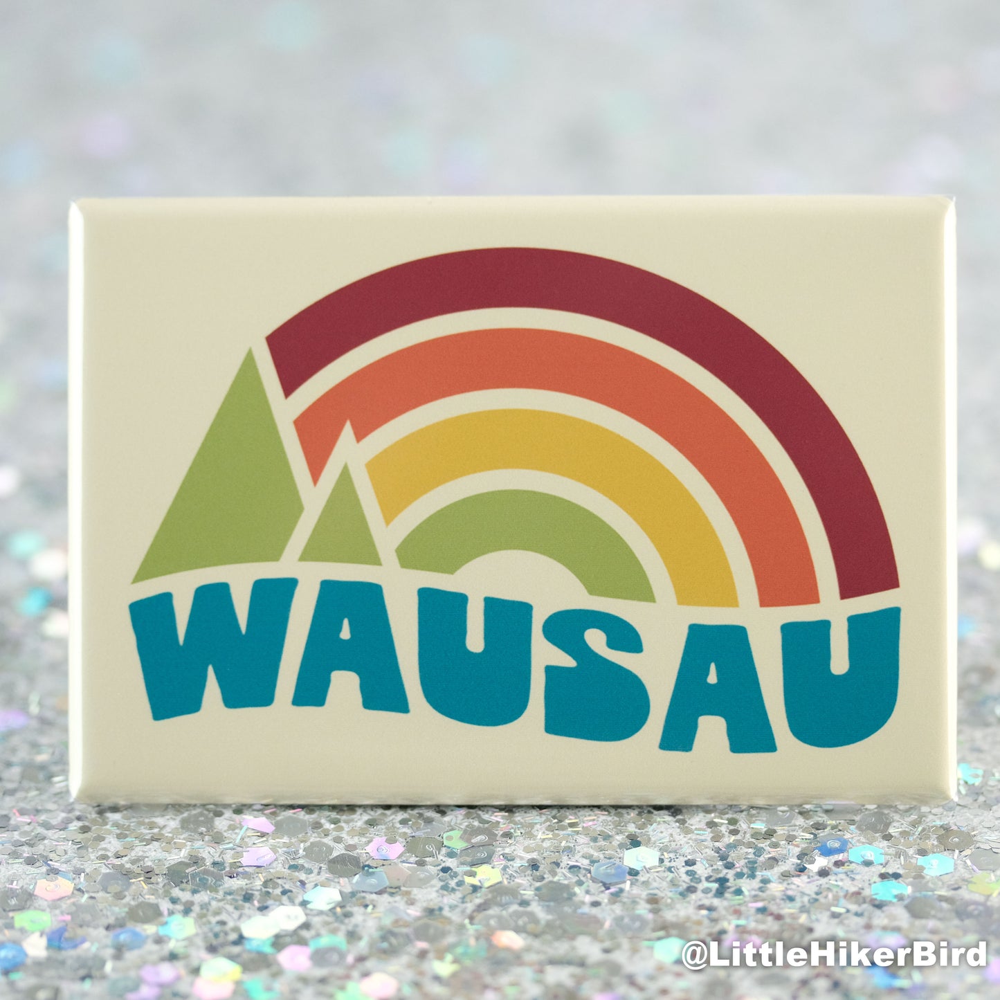 Wausau Fridge Magnet - Vintage Sunset