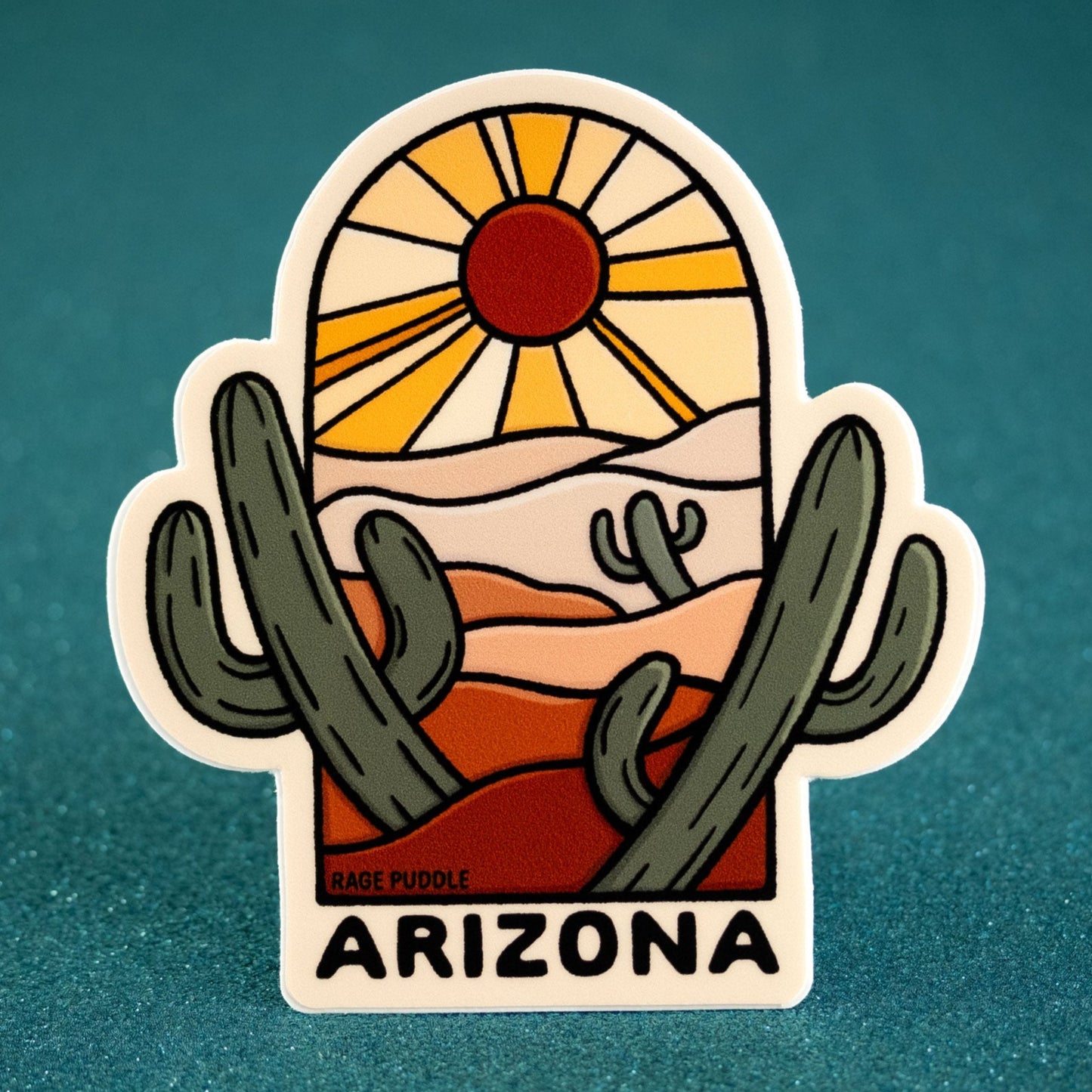 Arizona Saguaro Cactus Vinyl Sticker