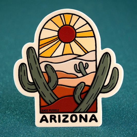 Arizona Saguaro Cactus Vinyl Sticker