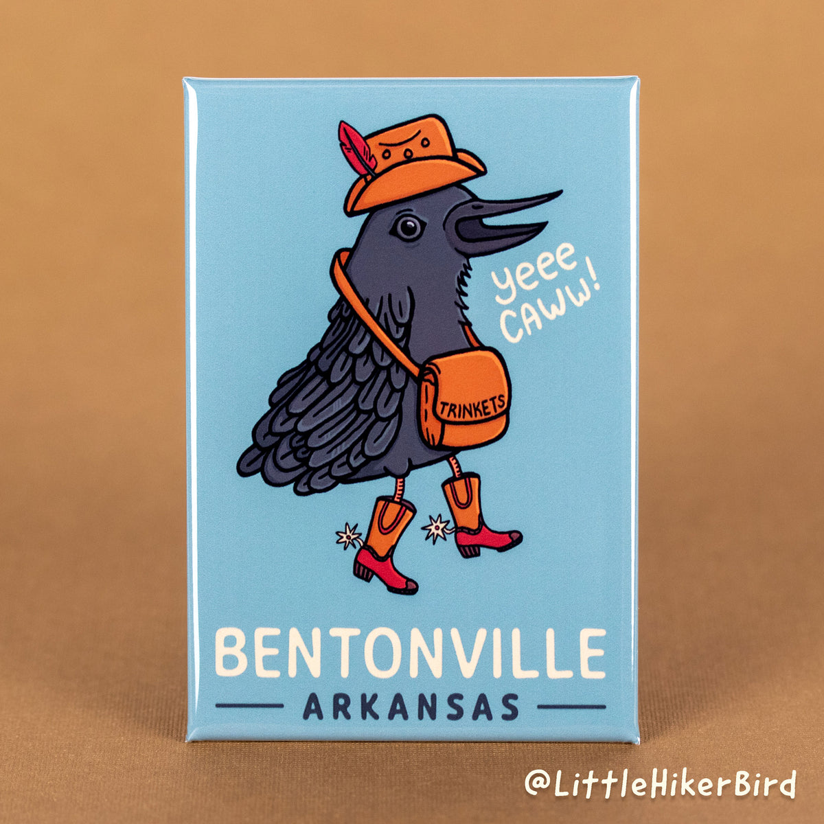 FRIDGE MAGNET - Bentonville, Arkansas - YeeCaw Bird