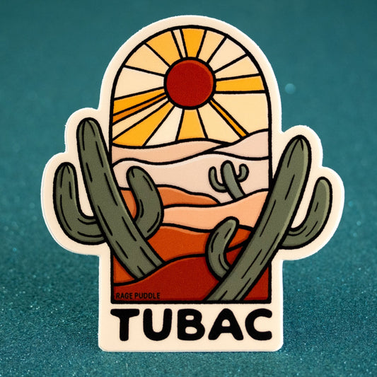 Tubac Saguaro Cactus Vinyl Sticker