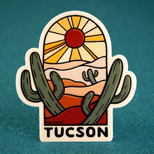 Tucson Saguaro Cactus Vinyl Sticker