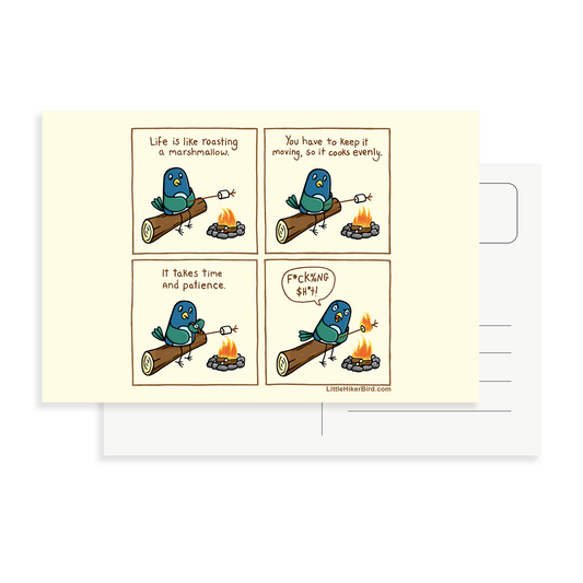 Marshmallow Comic Postcard