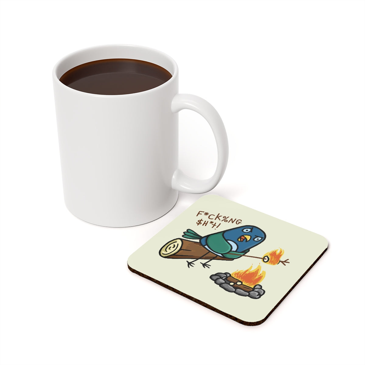 Fucking Shit Cork Coaster
