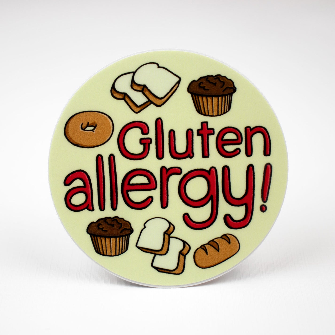 Gluten Allergy Sticker Little Hiker Bird