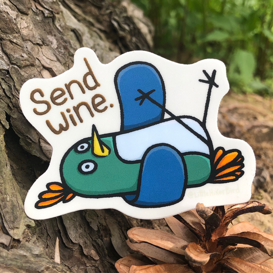 Send Wine Sticker