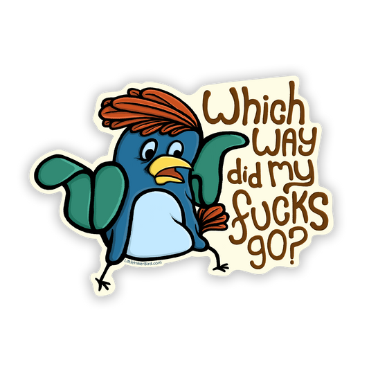 Which way did my fs go? Vinyl Sticker